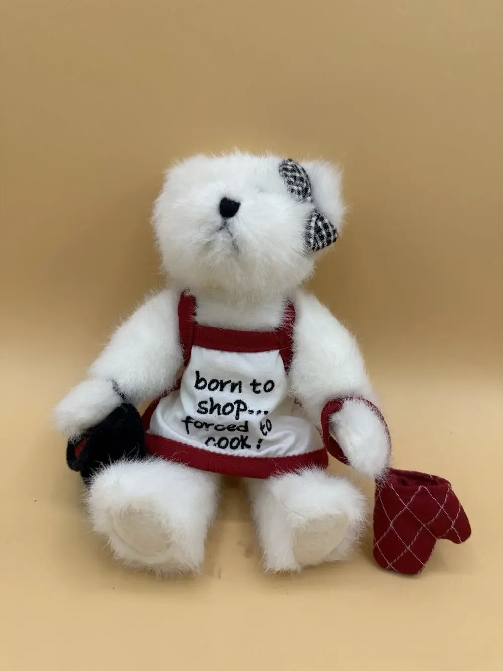 Boyds Bears Dinah Out #903207 Born to Shop Forced to Cook Plush 8” Bear